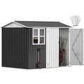 10' x 8' Waterproof Metal Outdoor Storage Shed B692764