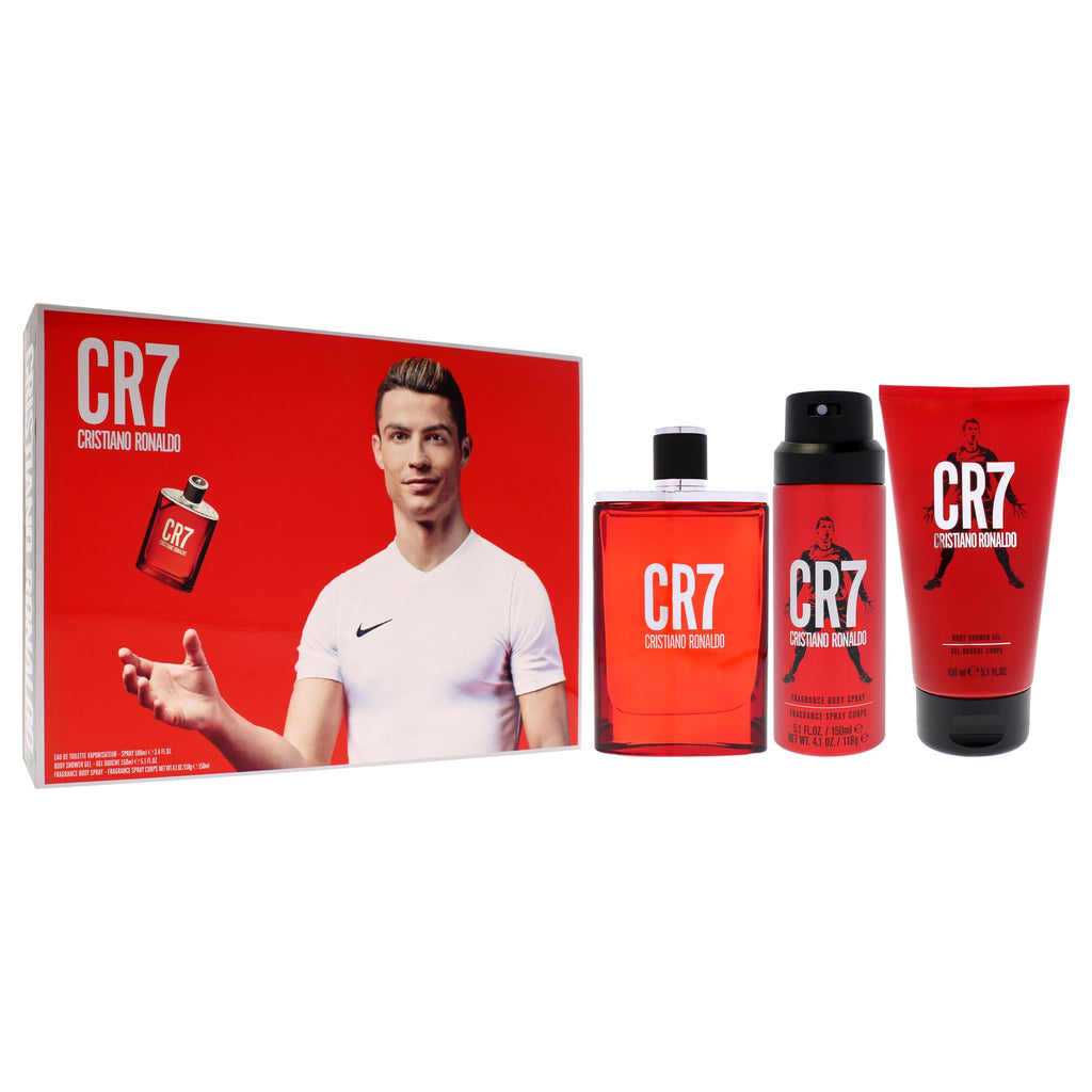 3 Pc Men EDT Spray Body Spray Shower Gel Gift Set U75253