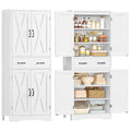 White Storage Cabinet with 2 Adjustable Shelves and Drawer M279403