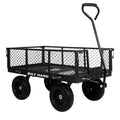 10" Flat Free Tires Steel Garden Cart with Rotating Handle B28025