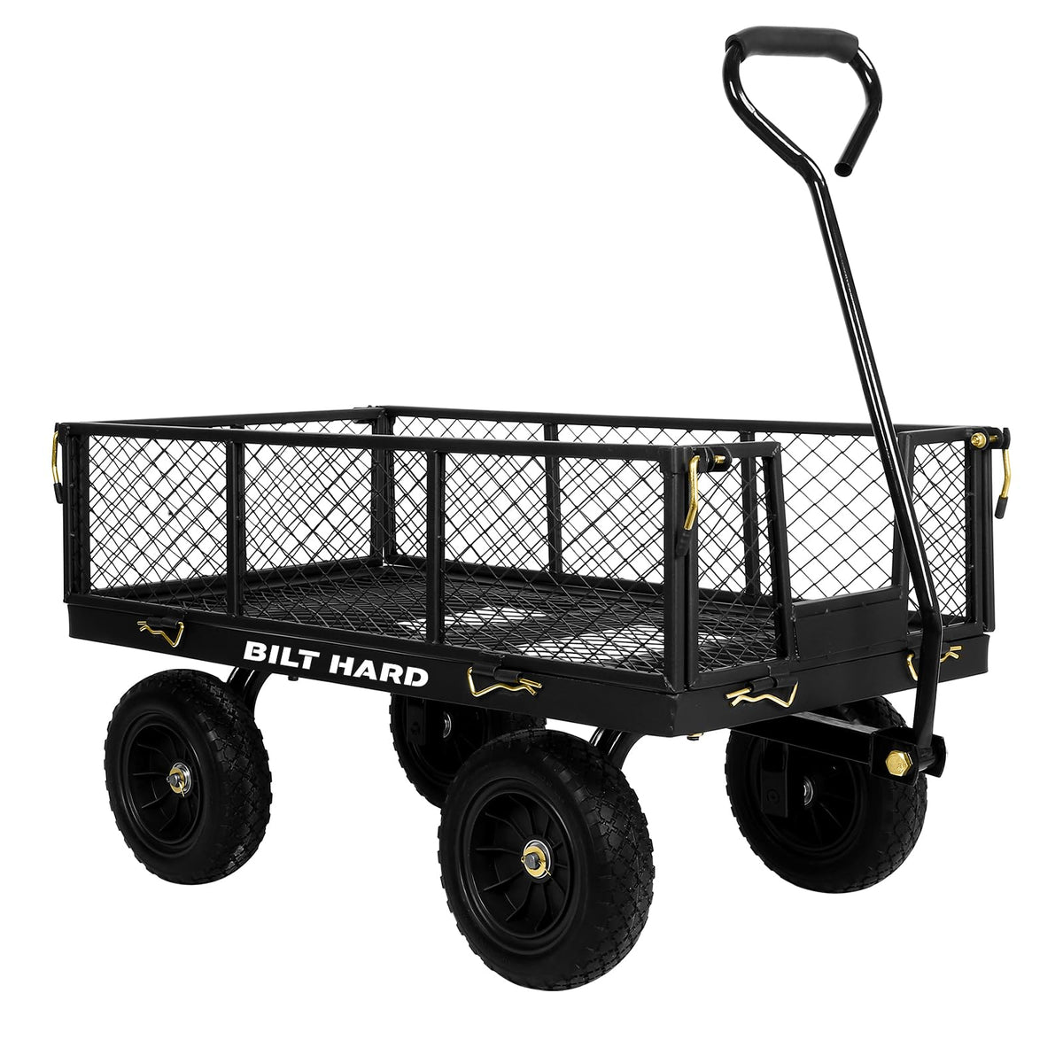 10" Flat Free Tires Steel Garden Cart with Rotating Handle B28025