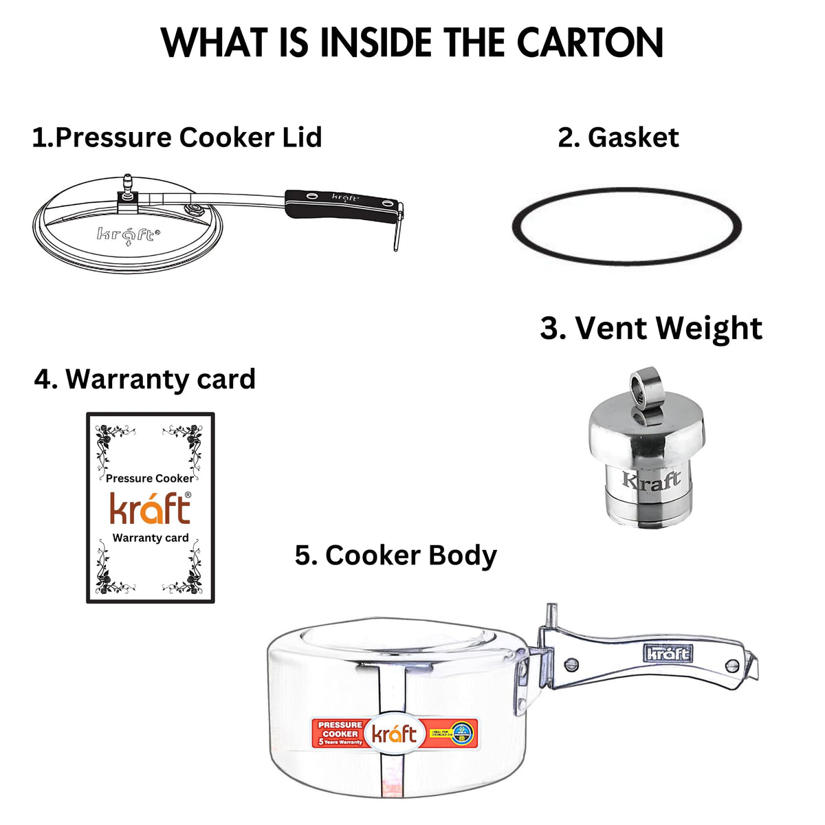 2-Liter Aluminum Pressure Cooker U1152
