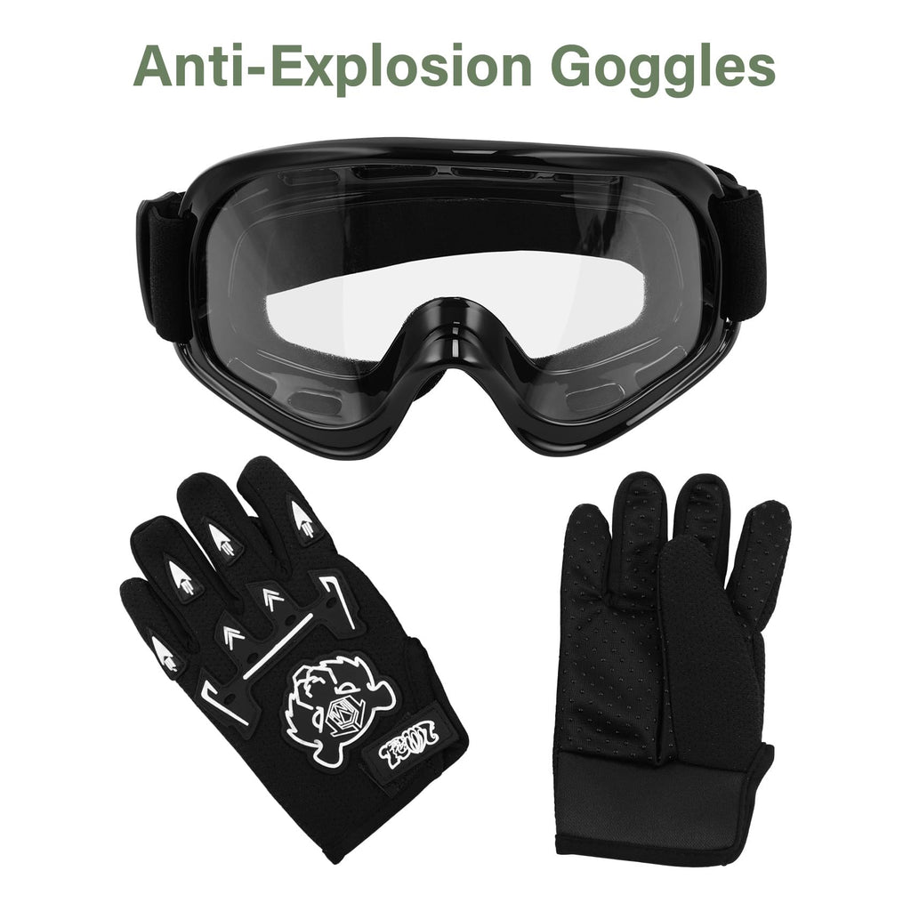 Youth Kids Motocross Helmet with Goggles & Gloves A86201