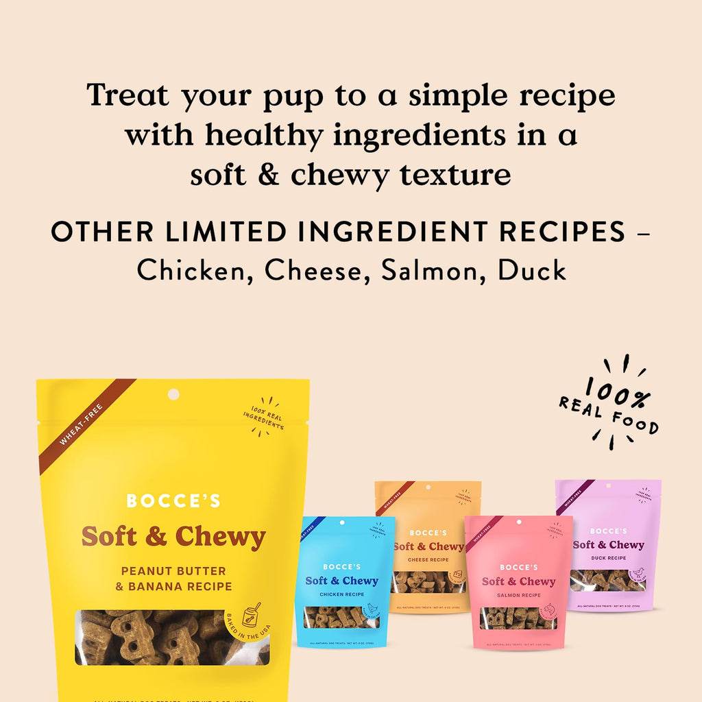 PB & Banana Flavor Soft & Chewy Dog Treats, 6 oz C62634