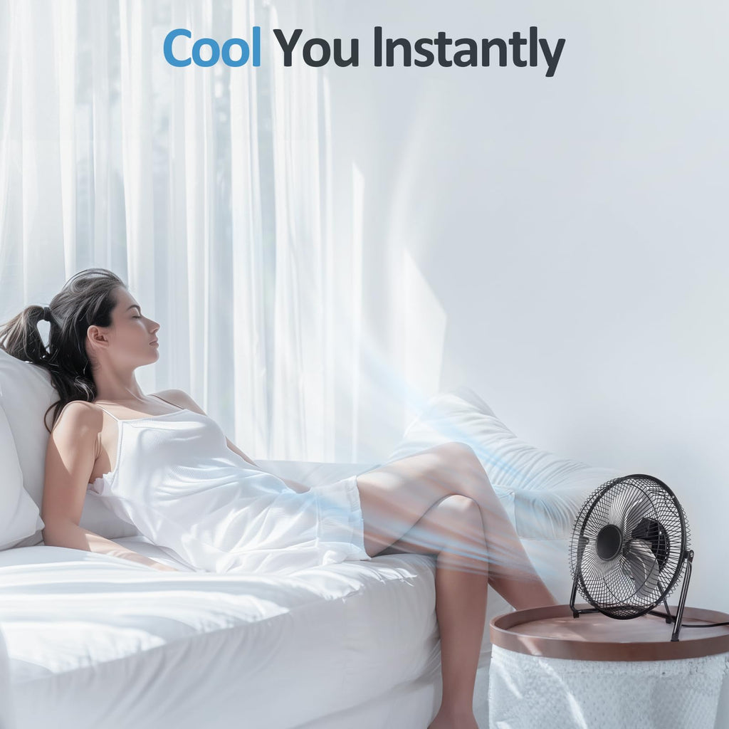 9 Inch Portable Metal Floor Fan P111