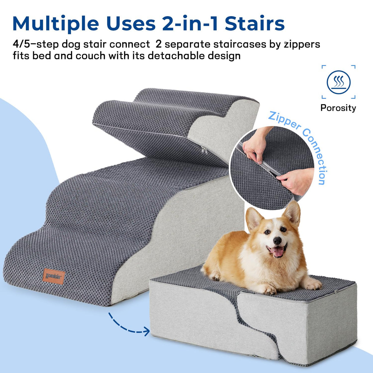 5 Step Pet Stairs Grey M397323
