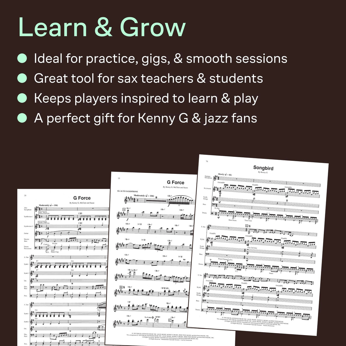 Saxophone Sheet Music Book L634