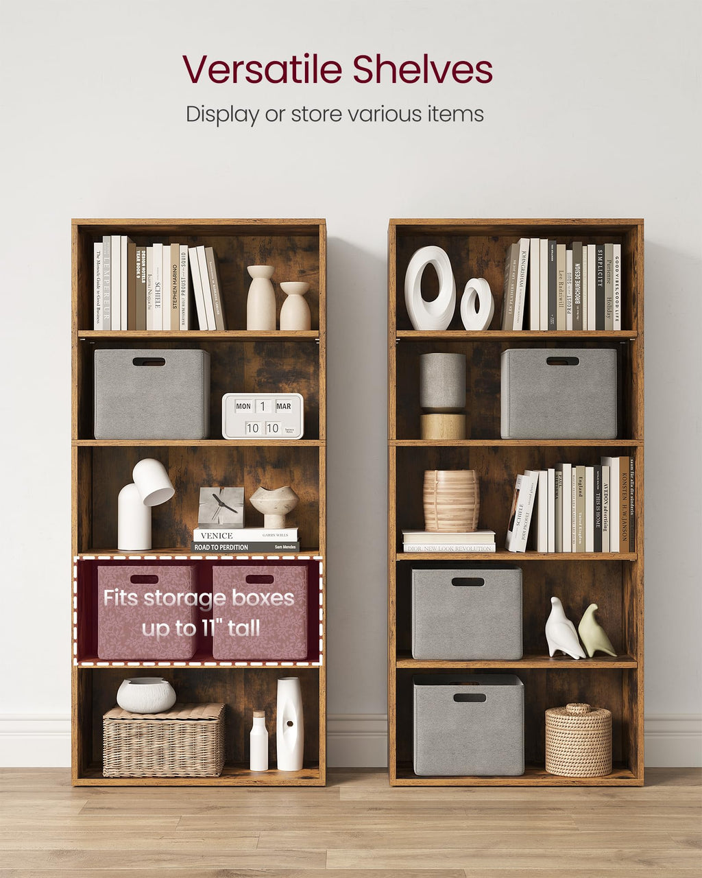 5-Tier Bookshelf Storage Organizer B987993