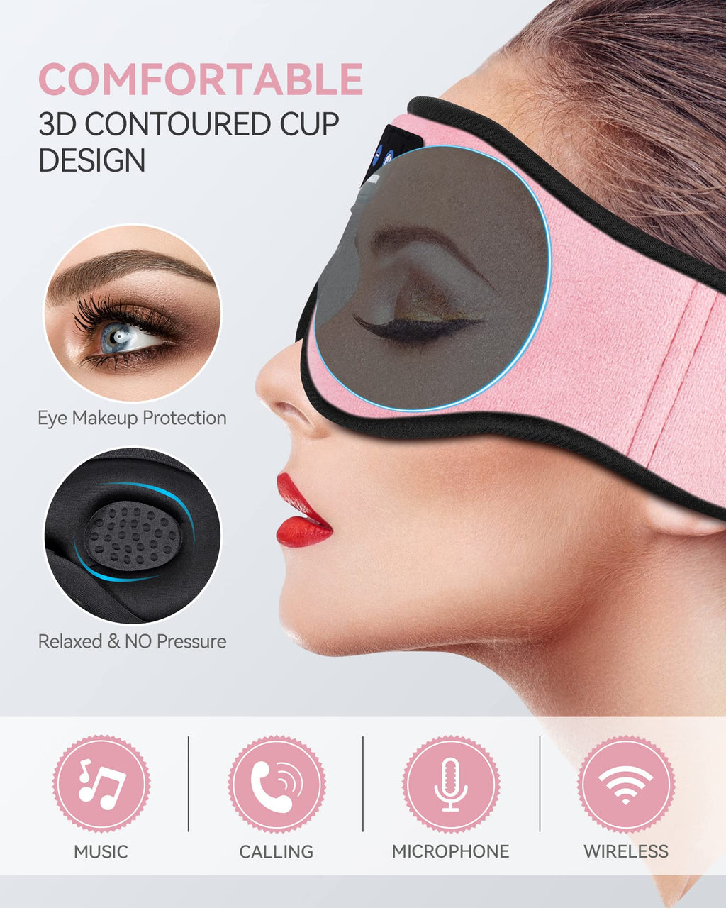 3D Bluetooth Sleep Headphones Headband O526149