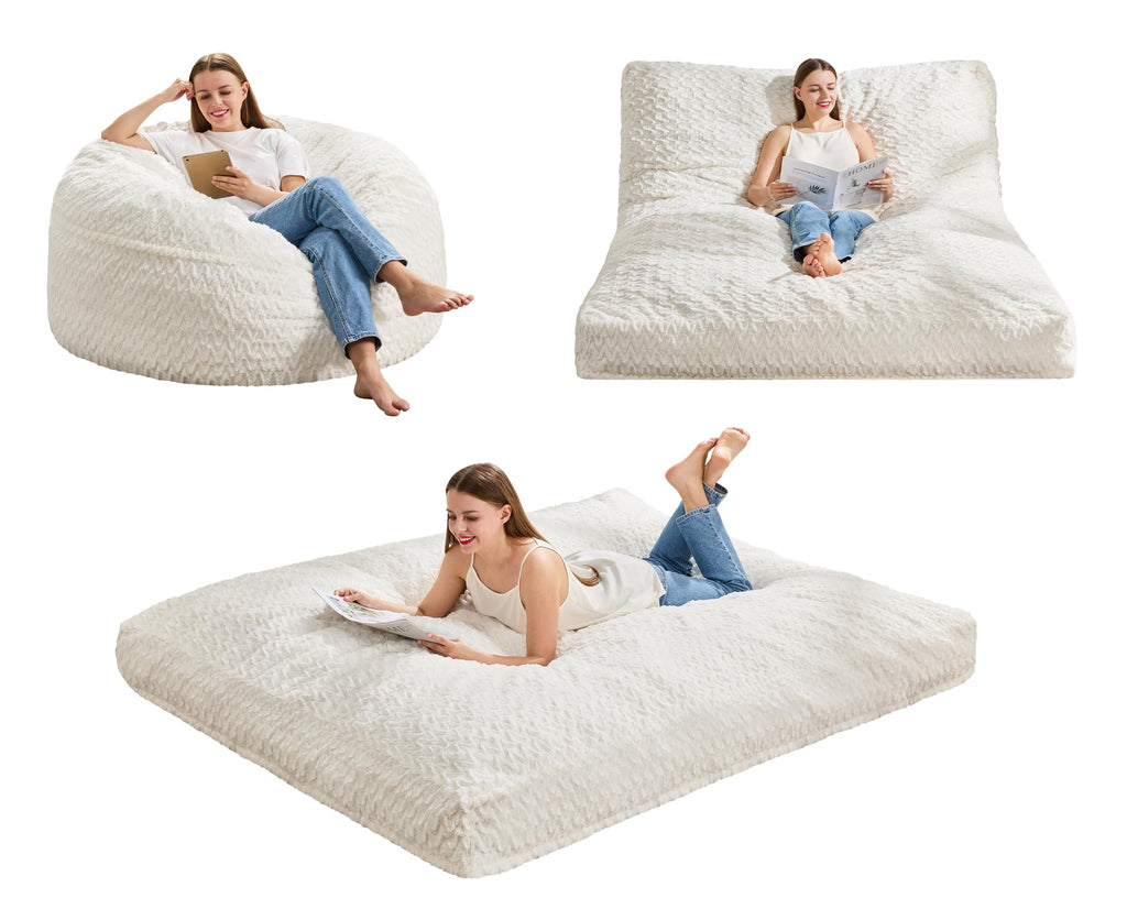 Bean Bag Chair Convertible 3 in 1 Washable Giant W500