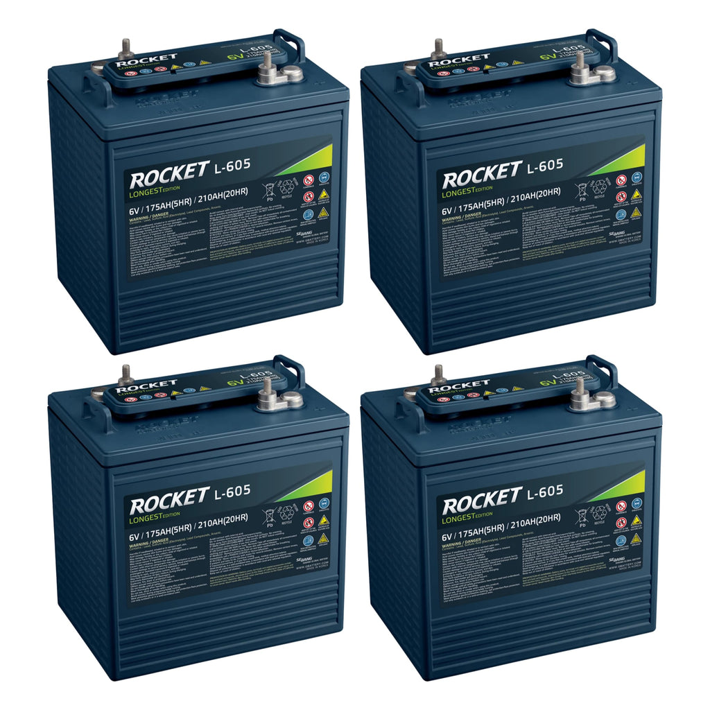6V 210Ah Golf Cart Battery Set of 4 N3317