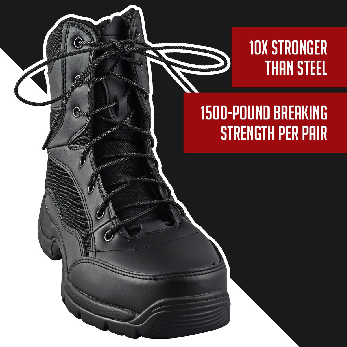Waterproof Fire Resistant Bootlaces Y14578