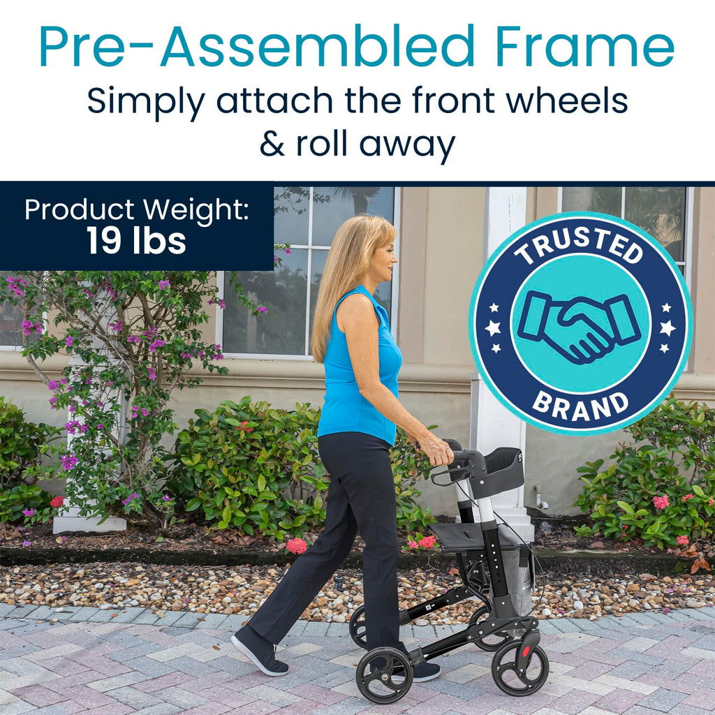 Folding 4 Wheel Rollator Walker S1203