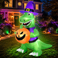 4 Ft Halloween Inflatables Witch Dinosaur H710