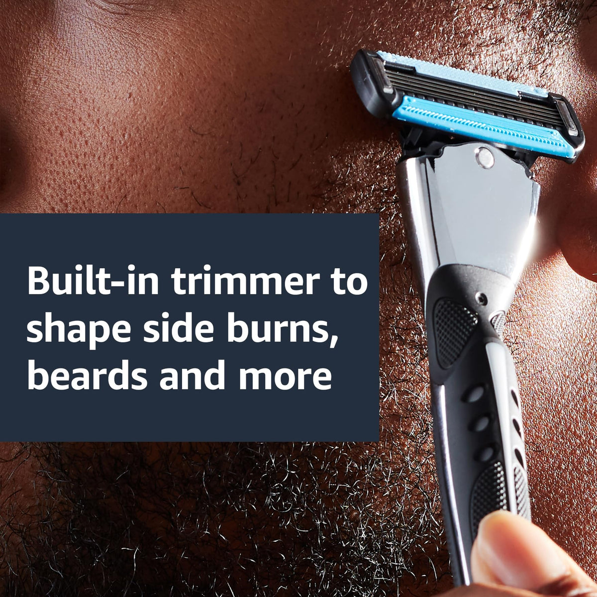 5-Blade Men's Razor with 16 Cartridges, Black T693928