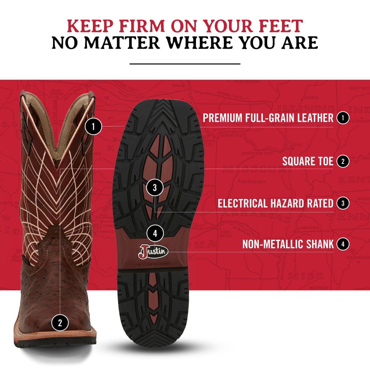 12" Waterproof Work Boots Y88285