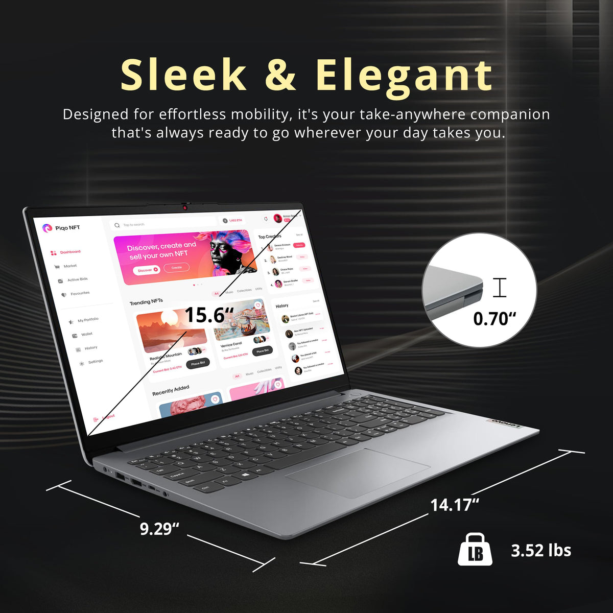 15.6" FHD Touchscreen Laptop, Intel i3, 8GB RAM, 416GB Storage, Gray G449552