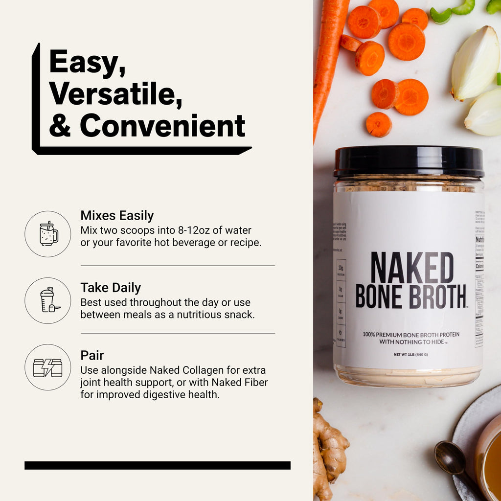 Beef Bone Broth Protein Powder 21G Protein 17G Collagen Unflavored L966272