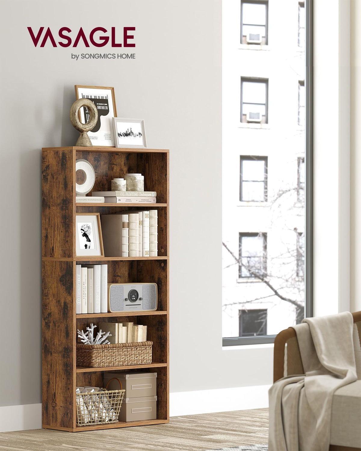 5-Tier Bookshelf Storage Organizer B987993