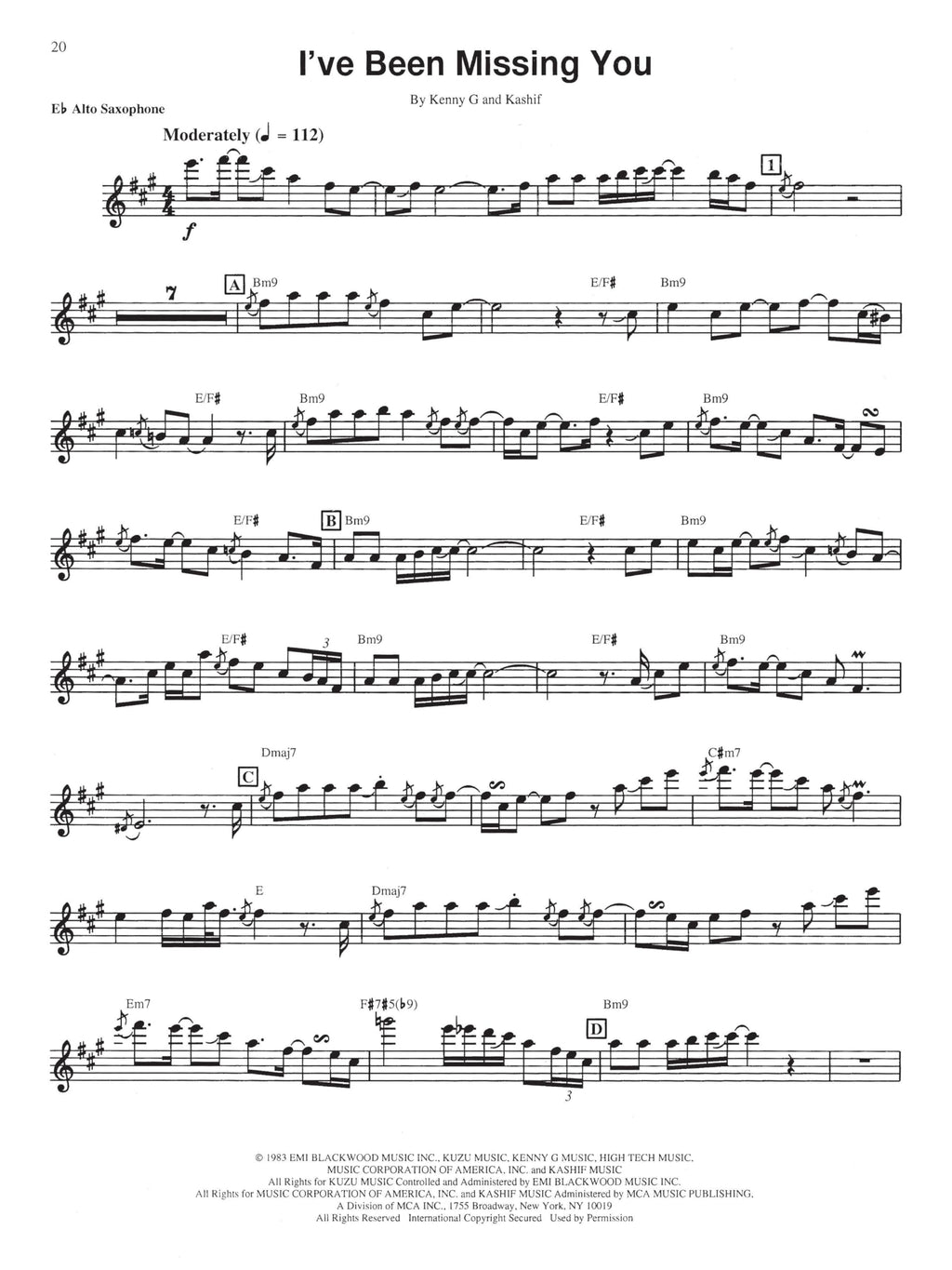 Saxophone Sheet Music Book L634