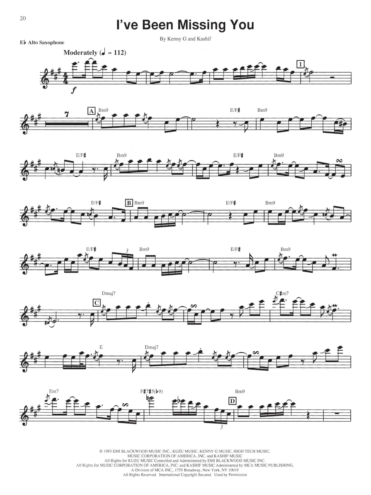 Saxophone Sheet Music Book L634