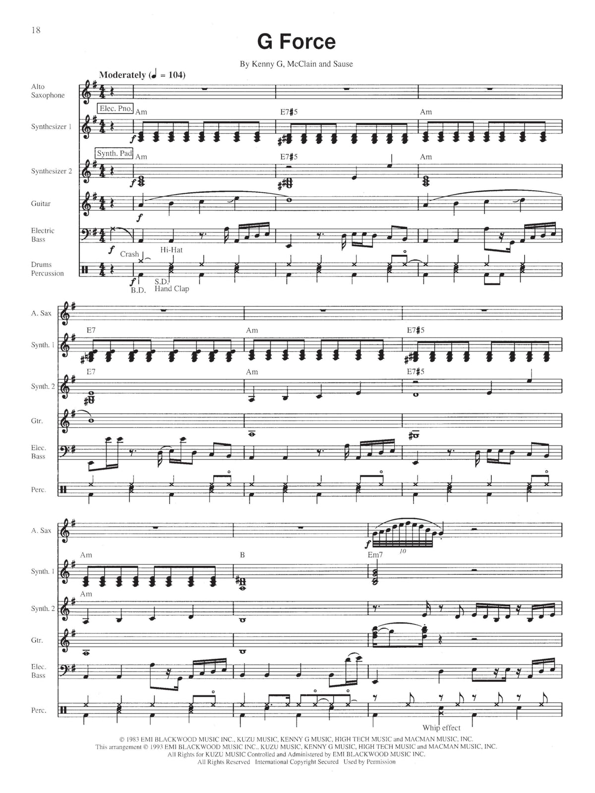 Saxophone Sheet Music Book L634