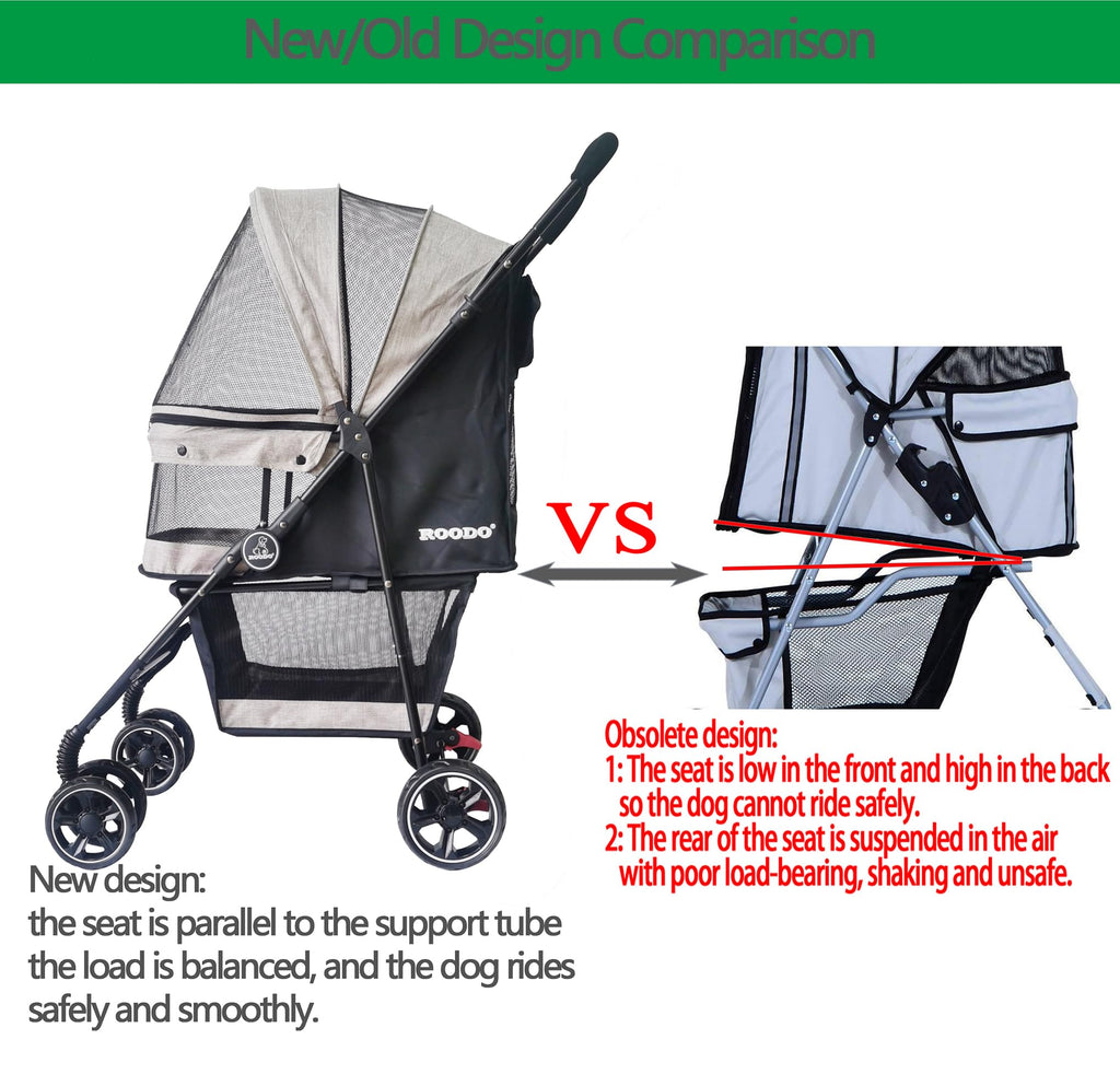 4 Wheel Lightweight Foldable Pet Stroller W674543