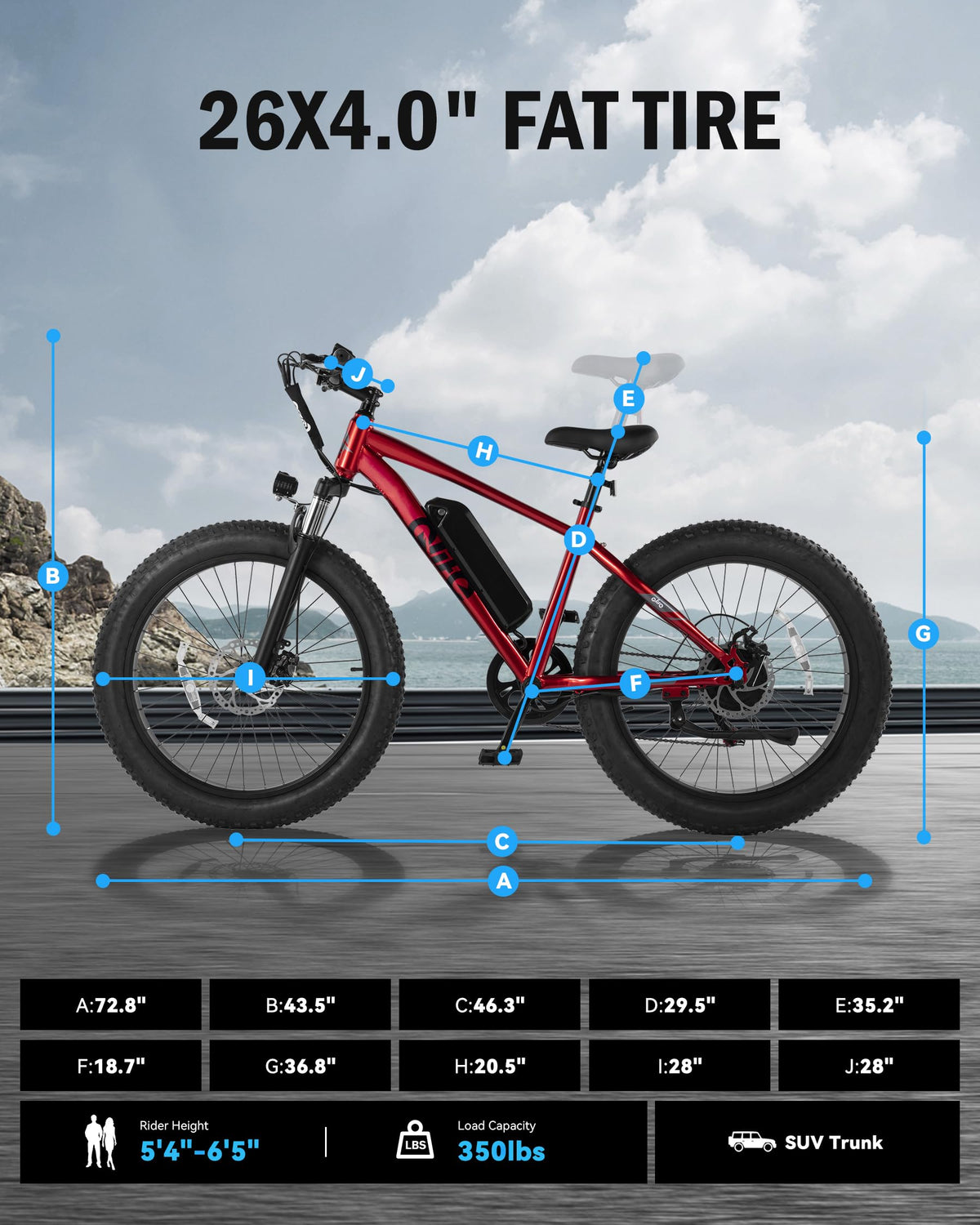 Electric Bike for Adults 1800W 48V 20AH G334
