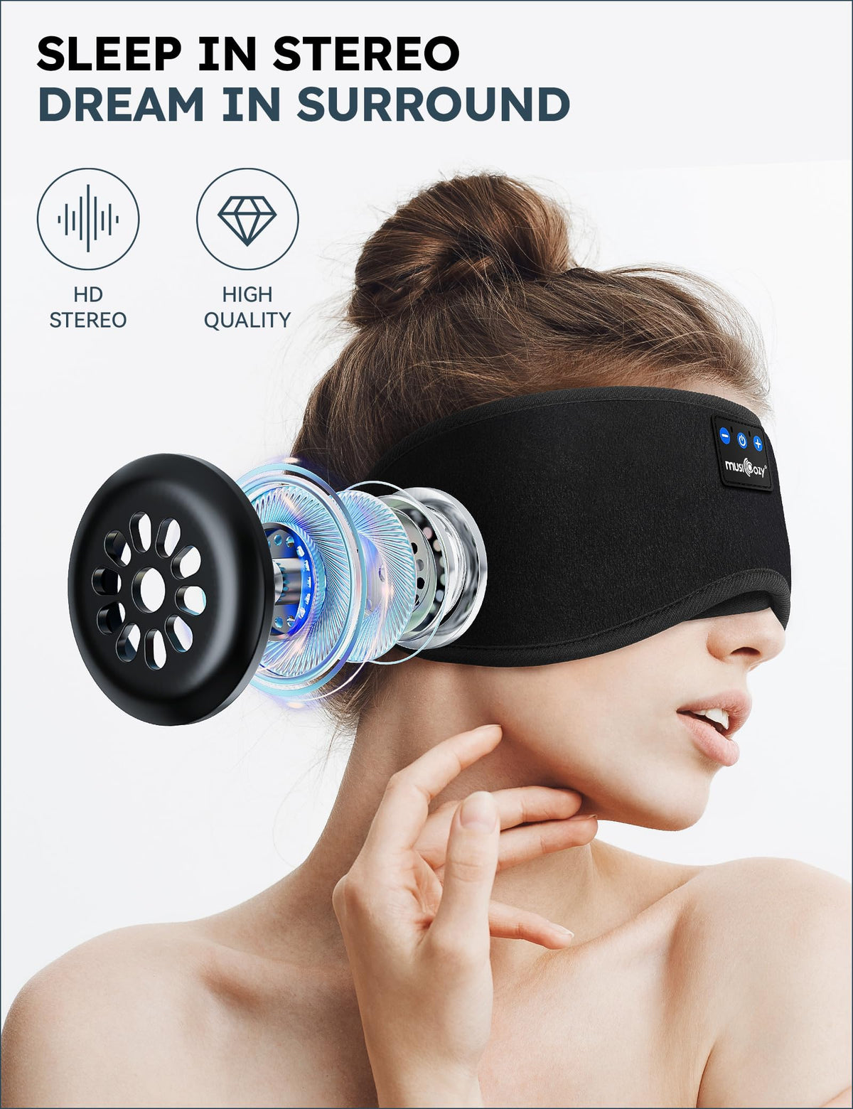 3D Bluetooth Sleep Headphones Headband O526149