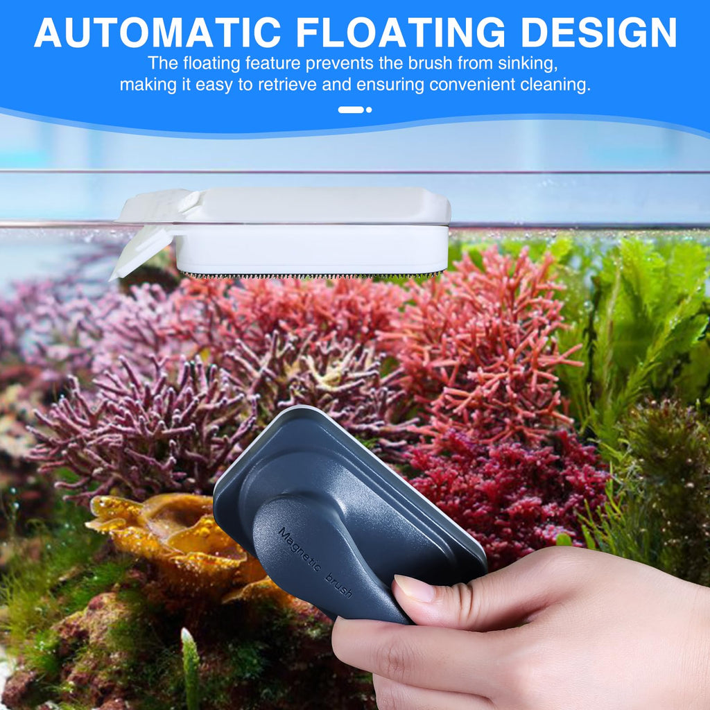 Automatic Fish Feeder and Magnetic Glass Cleaner Brush M22415