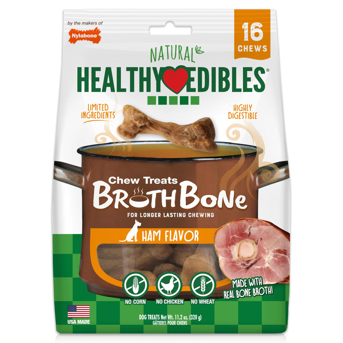 Ham Flavor Small Dog Treats 16 Count W517