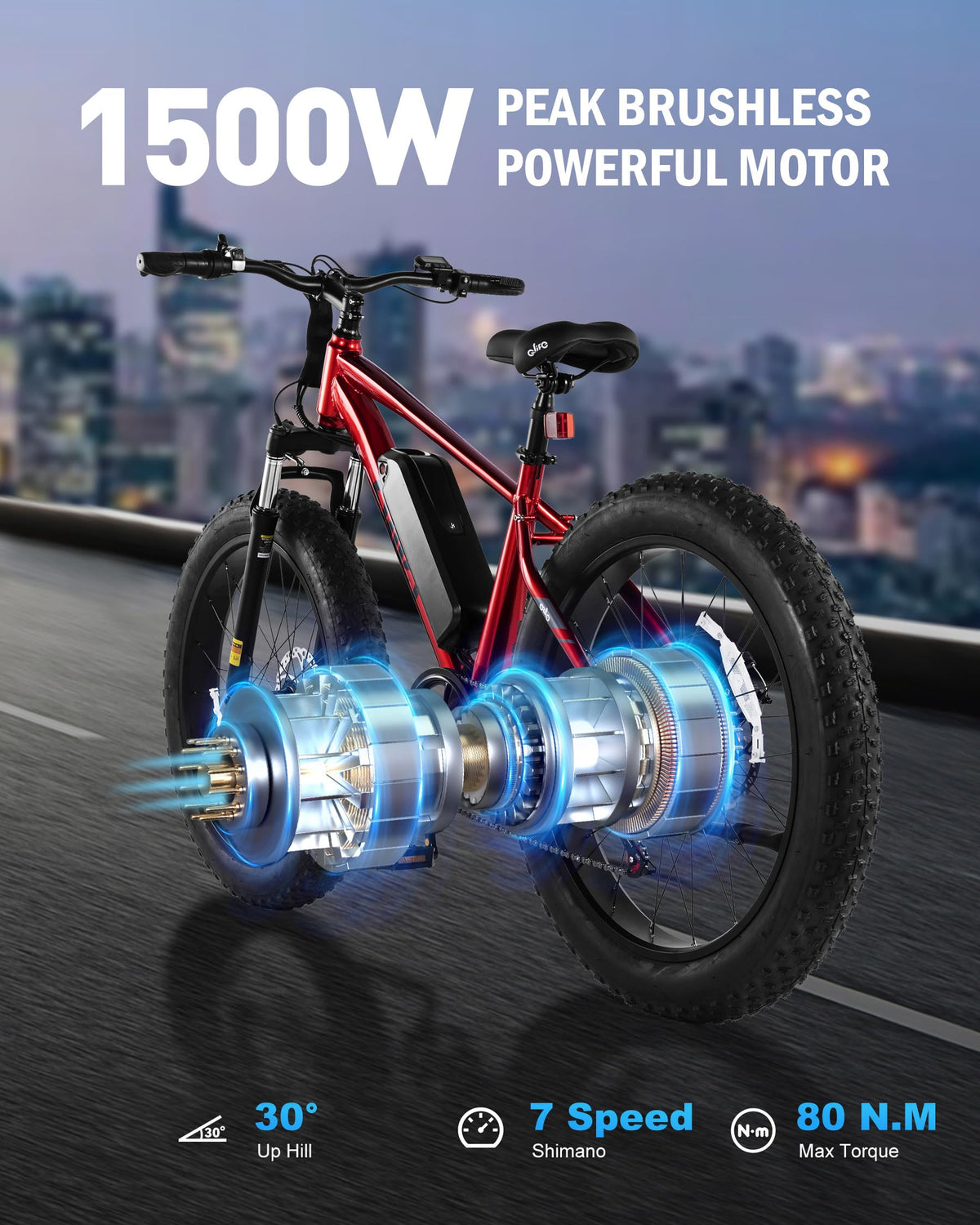 Electric Bike for Adults 1800W 48V 20AH G334