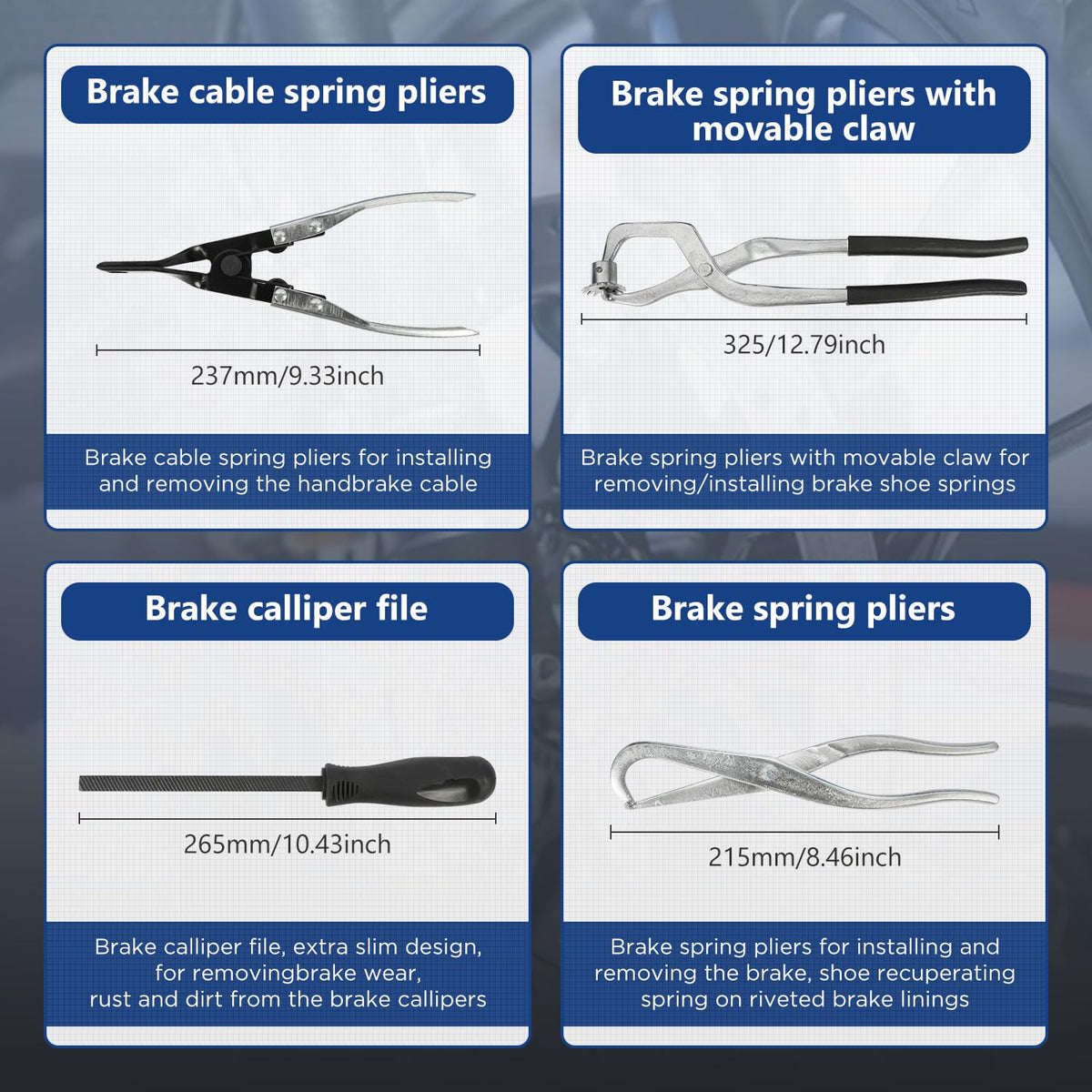 15 Pc Brake Drum Tool Kit I766279