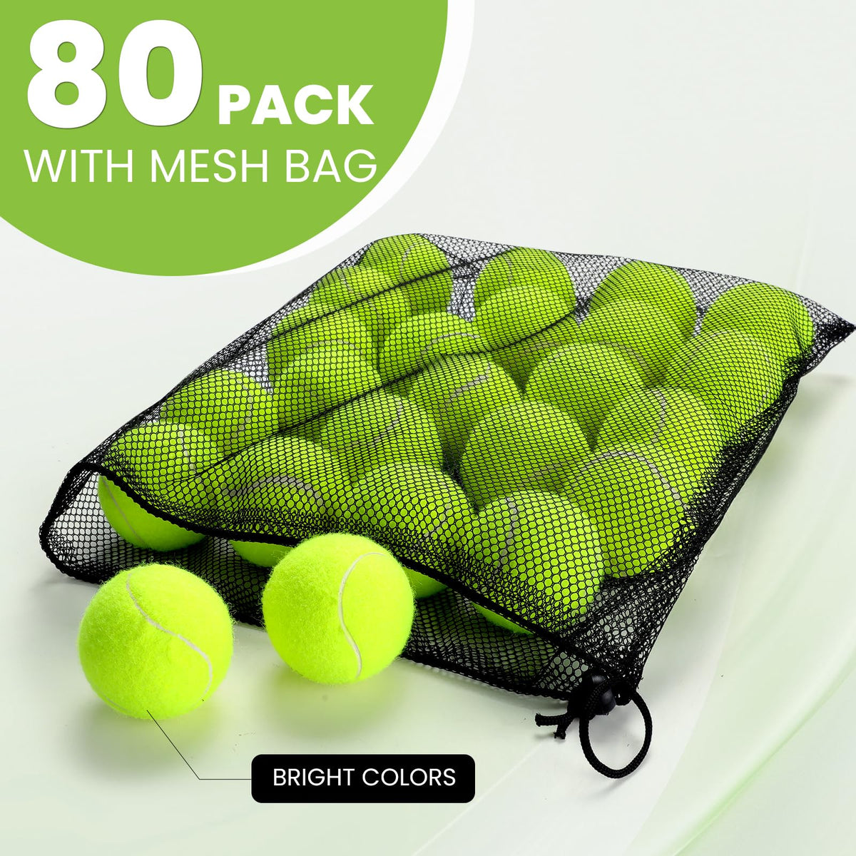 Tennis Ball 6/12/24/36/40/80 Pack Training Balls V504750
