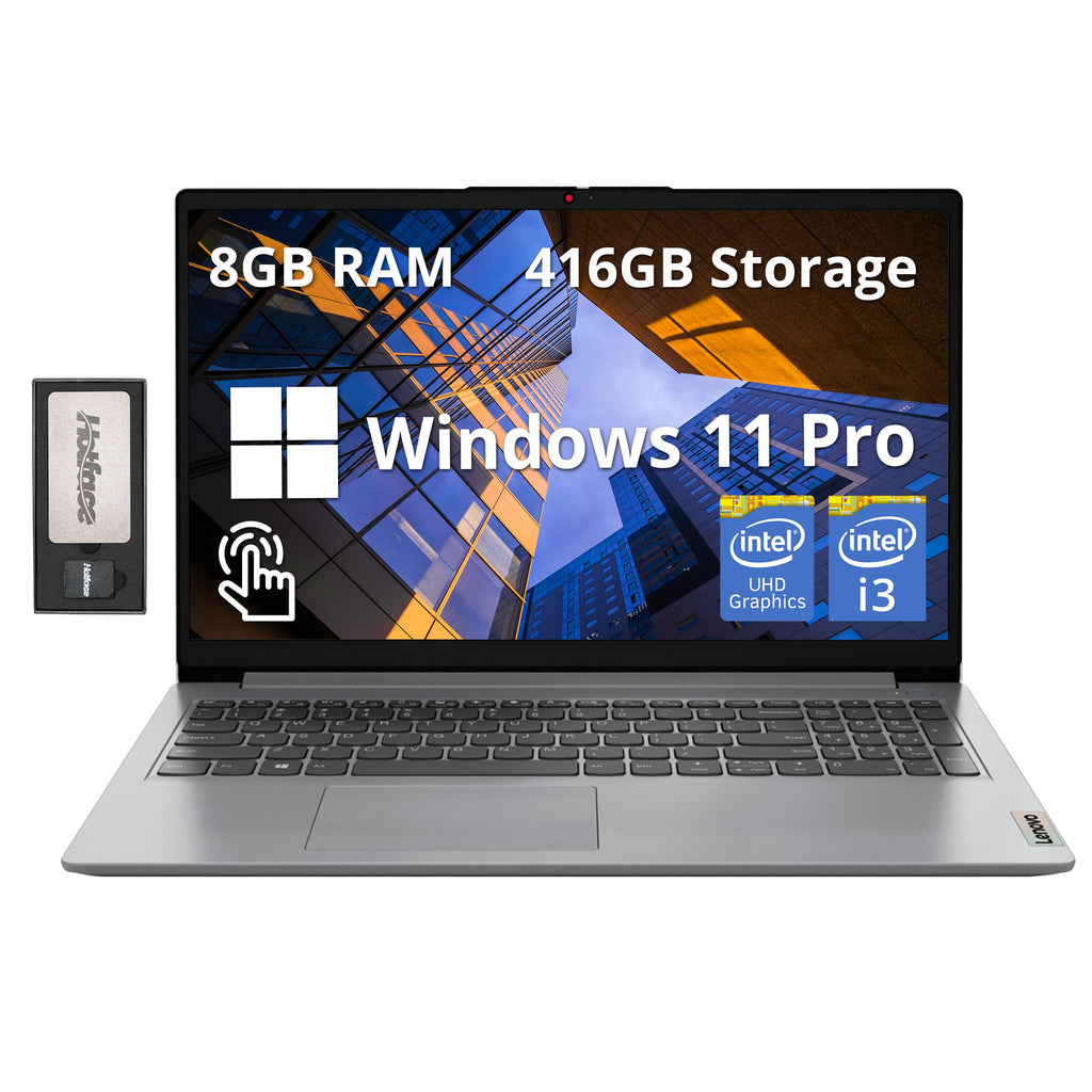 15.6" FHD Touchscreen Laptop, Intel i3, 8GB RAM, 416GB Storage, Gray G449552