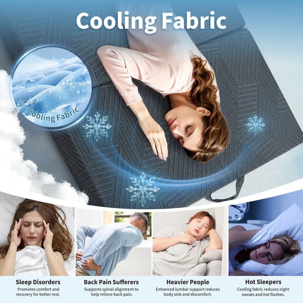 6 Inch Foldable Memory Foam Mattress Queen Size M6050
