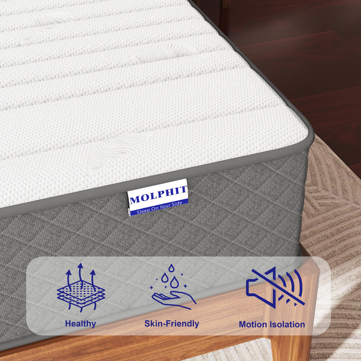 10 Inch Full Size Medium Firm Hybrid Mattress Y1780