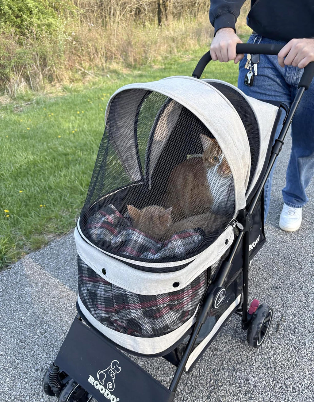 4 Wheel Lightweight Foldable Pet Stroller W674543