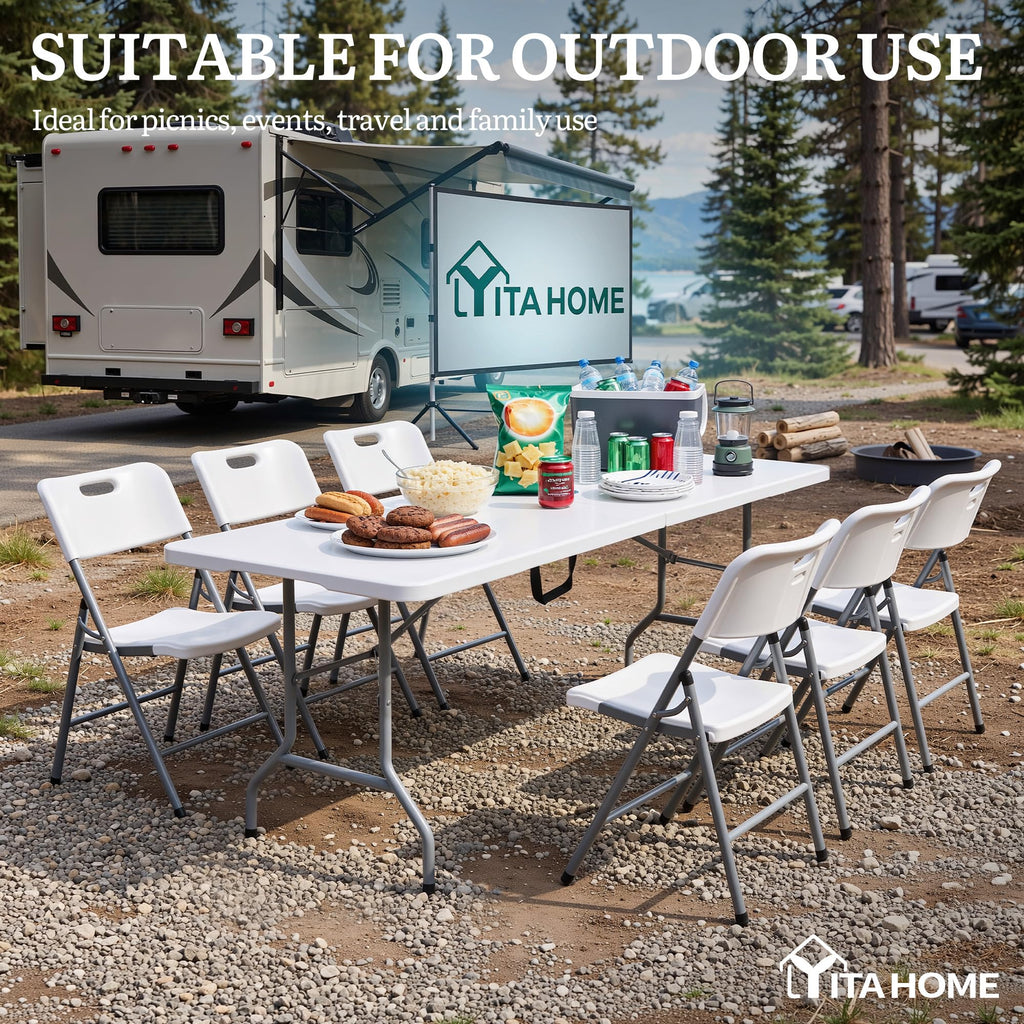 6ft Folding Table Heavy Duty Y5885