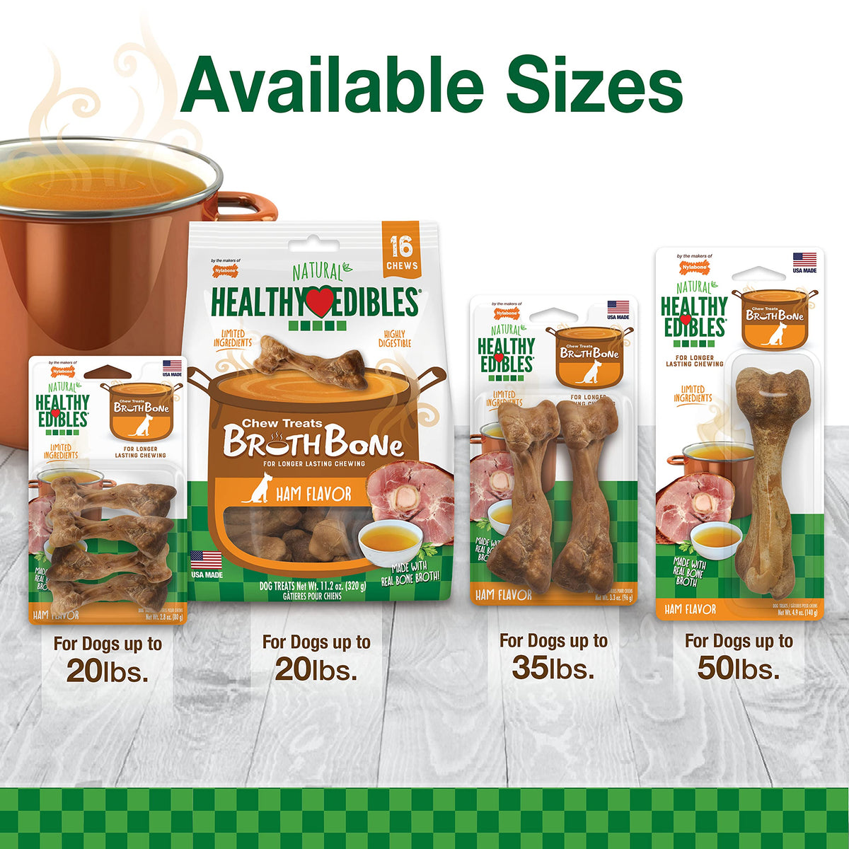 Ham Flavor Small Dog Treats 16 Count W517