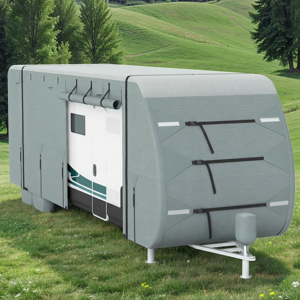 24-27ft 5 Layers Waterproof RV Cover with Tire Covers U660910